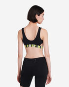 Logo Tape Cut-Out Bikini Top