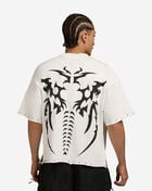 Skeleton Print Terry Cropped Tee