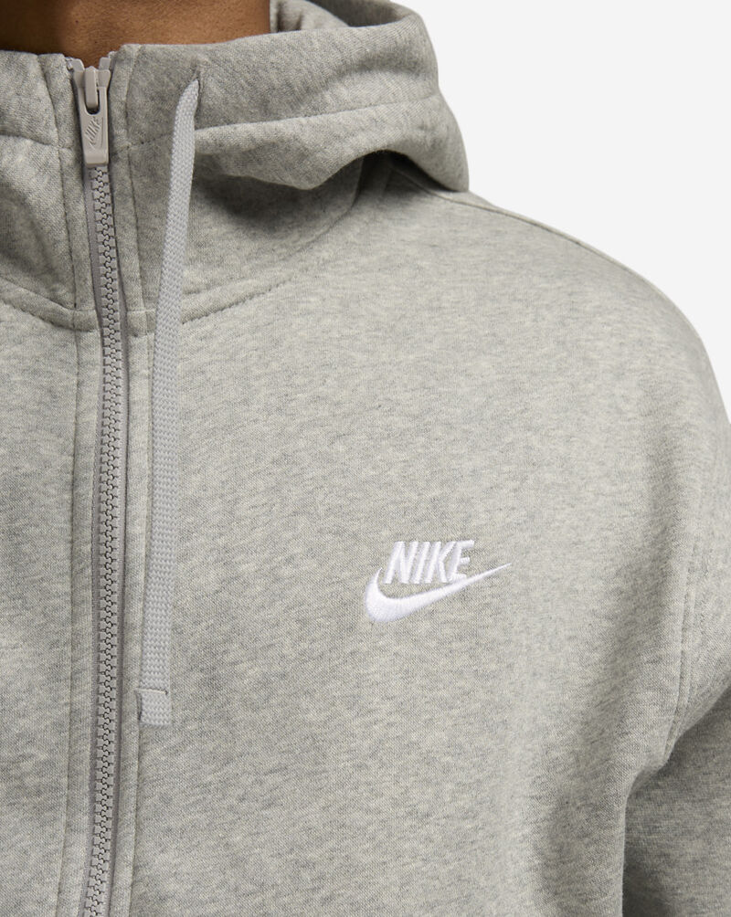 Nike NSW Club Fleece Full-Zip Hoodie BV2645-063 Grey 3