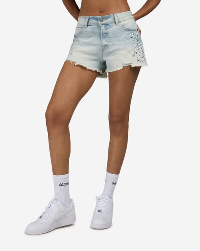 Rhinestone Bermuda Shorts