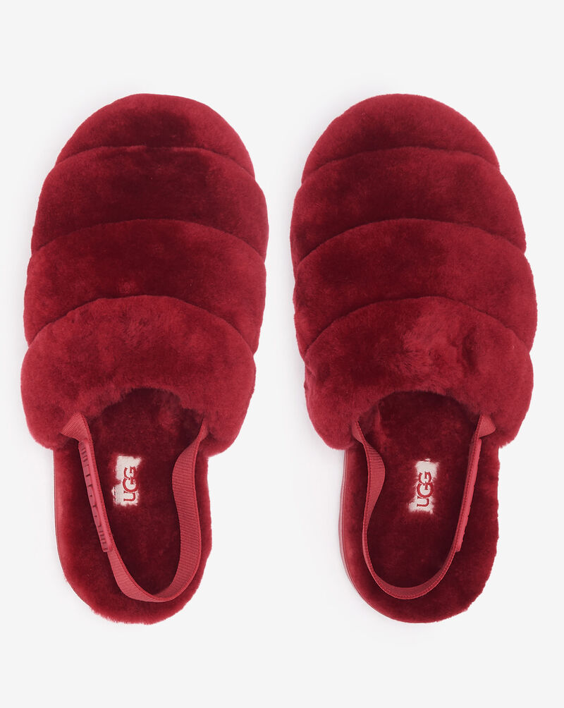 UGG Super Fluff Slides 1121751-RBRD Red 4