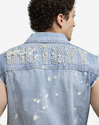 Decibel Pearl Denim Vest DECWJKT035-IND Blue 3
