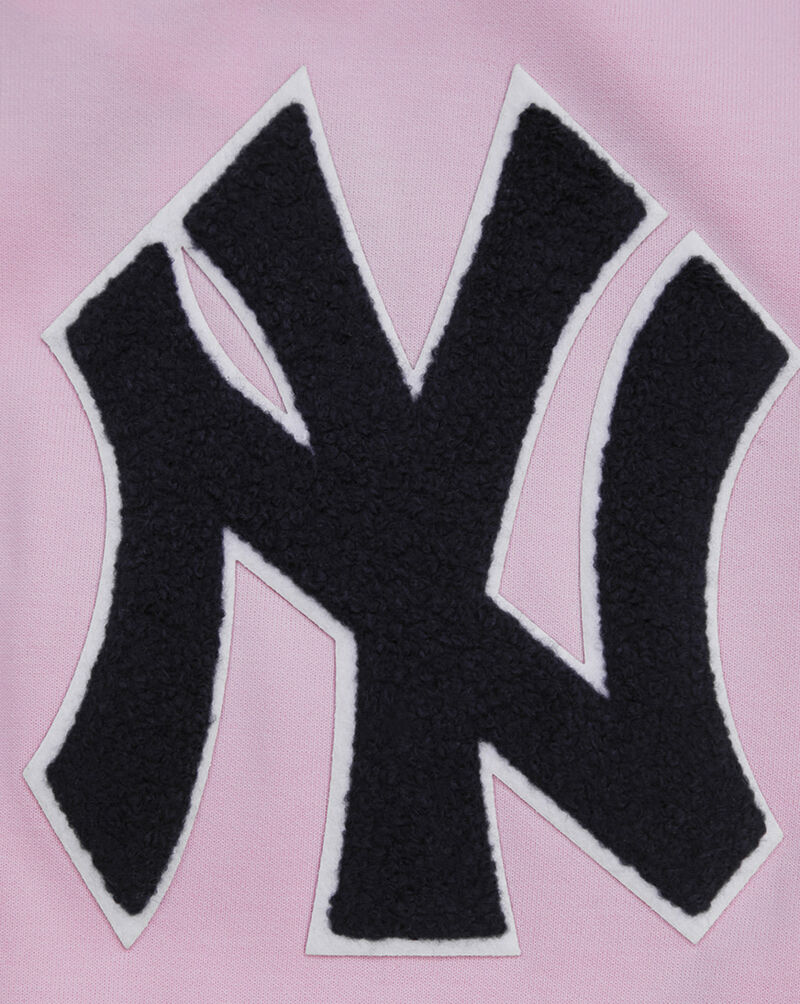 PRO STANDARD New York Yankees Classic Chenille Double Knit Full-Zip Pull Over Hoodie LNY531890-PNK Pink 2