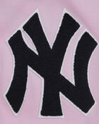 PRO STANDARD New York Yankees Classic Chenille Double Knit Full-Zip Pull Over Hoodie LNY531890-PNK Pink 2