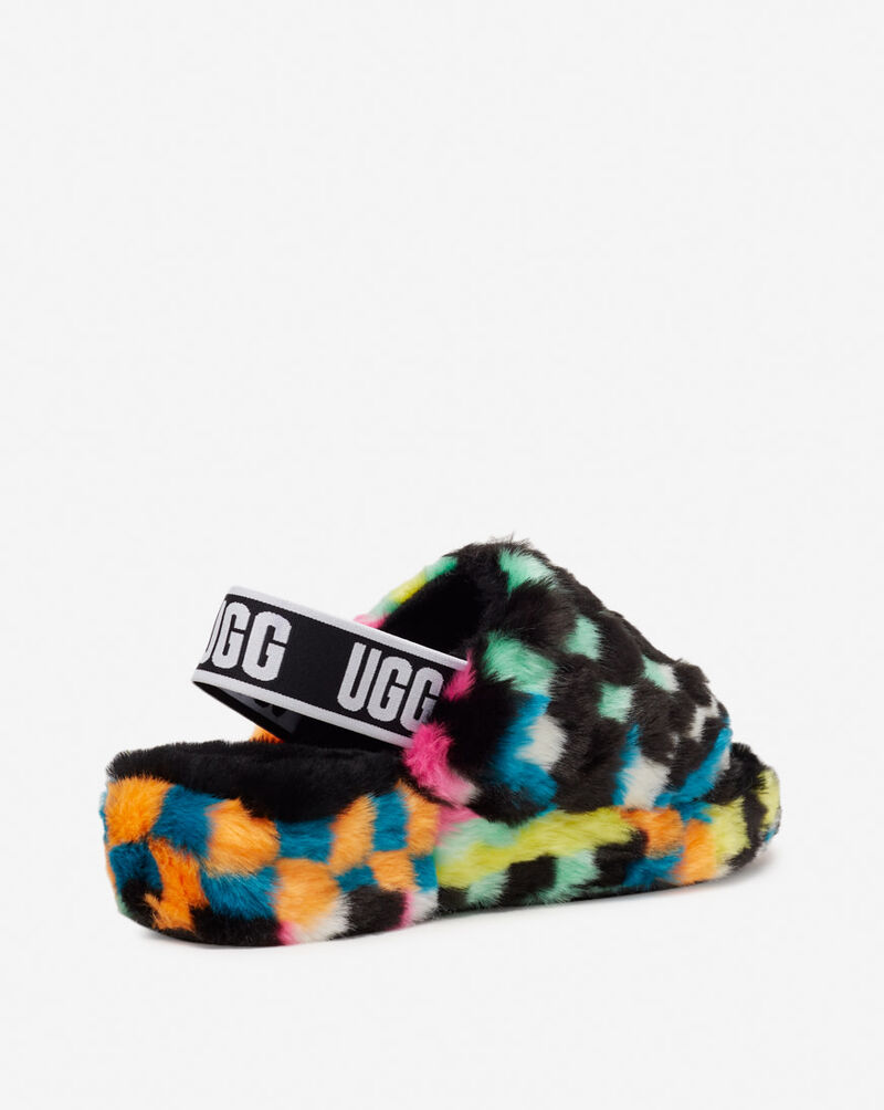 UGG Fluff Yeah Slides 1135510BLKM Multi 3