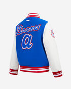Big Boys' Atlanta Braves Retro Classic Rib Wool Varsity Jacket