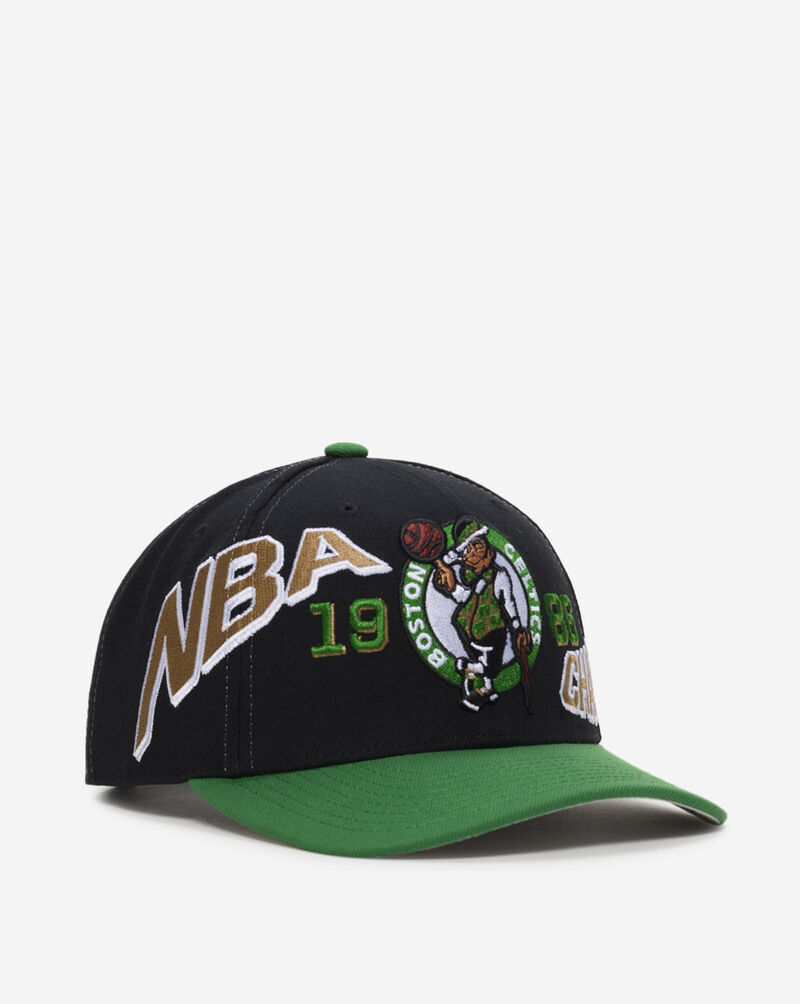 Mitchell  Ness Boston Celtics Pro Crown Championship Snapback Hat HP14989-BCEBKGN Black 1