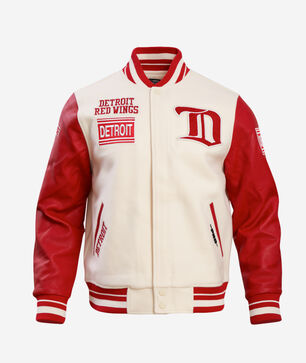 Detroit Red Wings Retro Classic Rib Wool Varsity Jacket