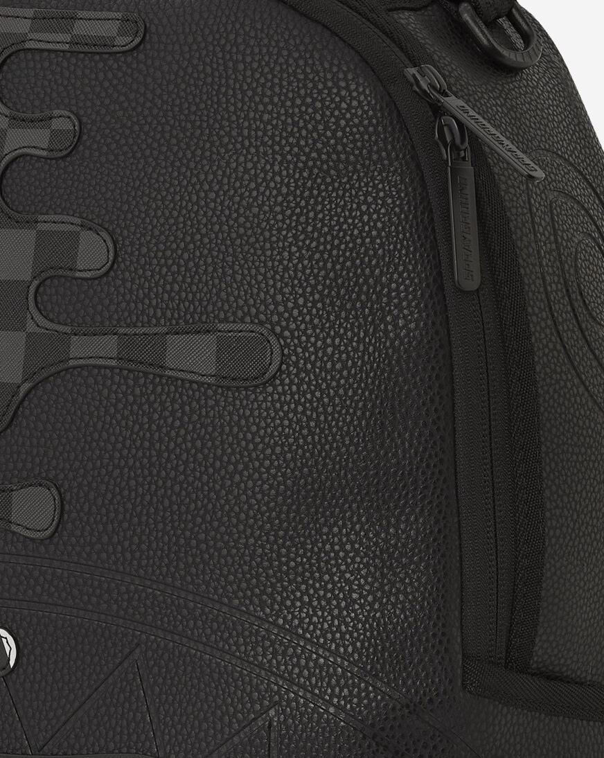 在庫限り！【Sprayground】Unfinished Shark Backpack Unfinished Shark' black graphic print backpack