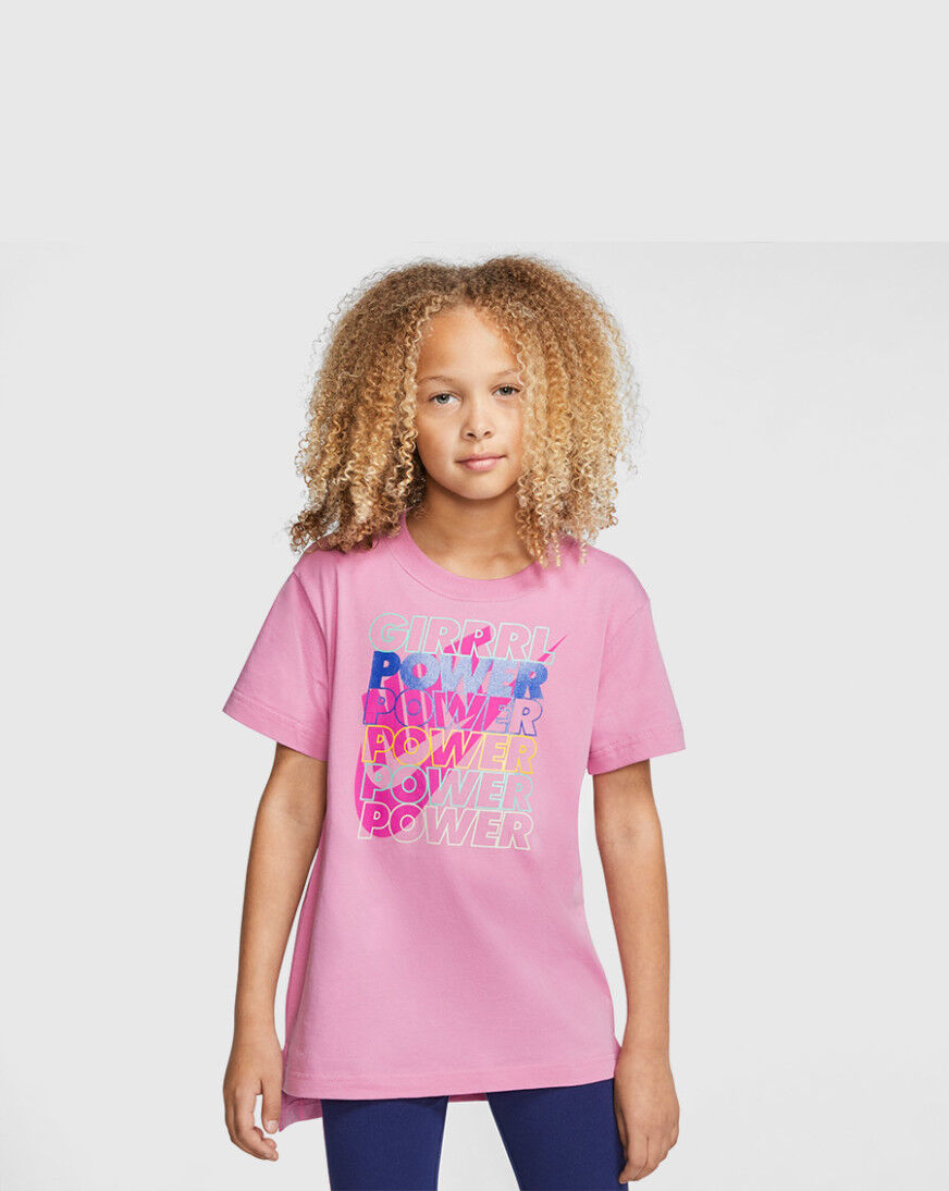 Shop Nike Girls Nike Sportswear Girl Power Tee CT2781 693 pink