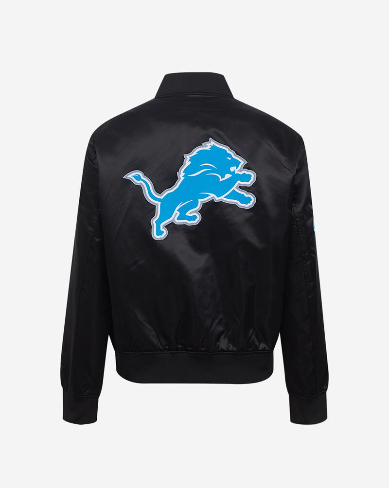 PRO STANDARD Detroit Lions Satin Jacket FDLU45030-BLK Black 3