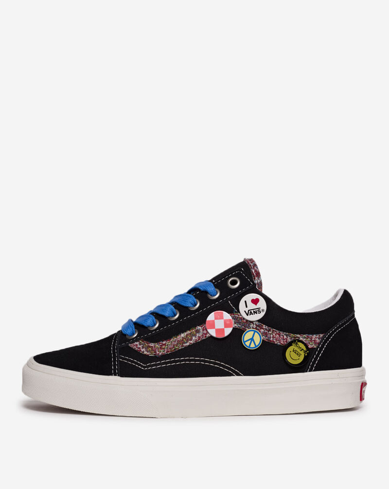 Vans Grade School Old Skool Pinned  VN000ECUBPQ Black 1