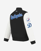 Big Boys' Los Angeles Dodgers Retro Classic Rib Wool Varsity Jacket