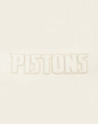 Detroit Pistons Neutral Cropped Fleece Pull Over Hoodie