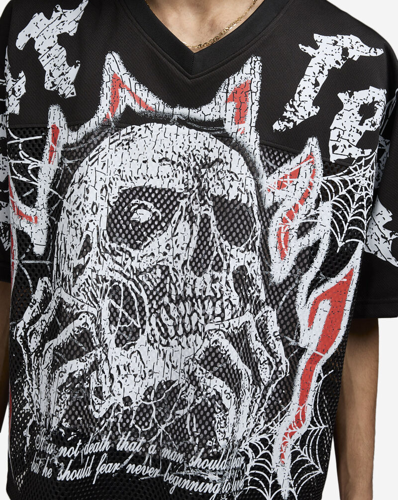 Hudson Fear Cropped Mesh Tee E1134567-BLK Black 3