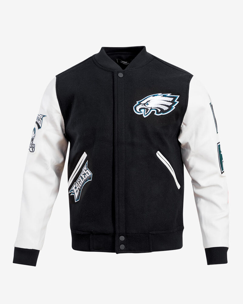 Pro Standard Philadelphia Eagles Logo Varsity Jacket FPE641292 Black 1