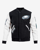 Pro Standard Philadelphia Eagles Logo Varsity Jacket FPE641292 Black 1