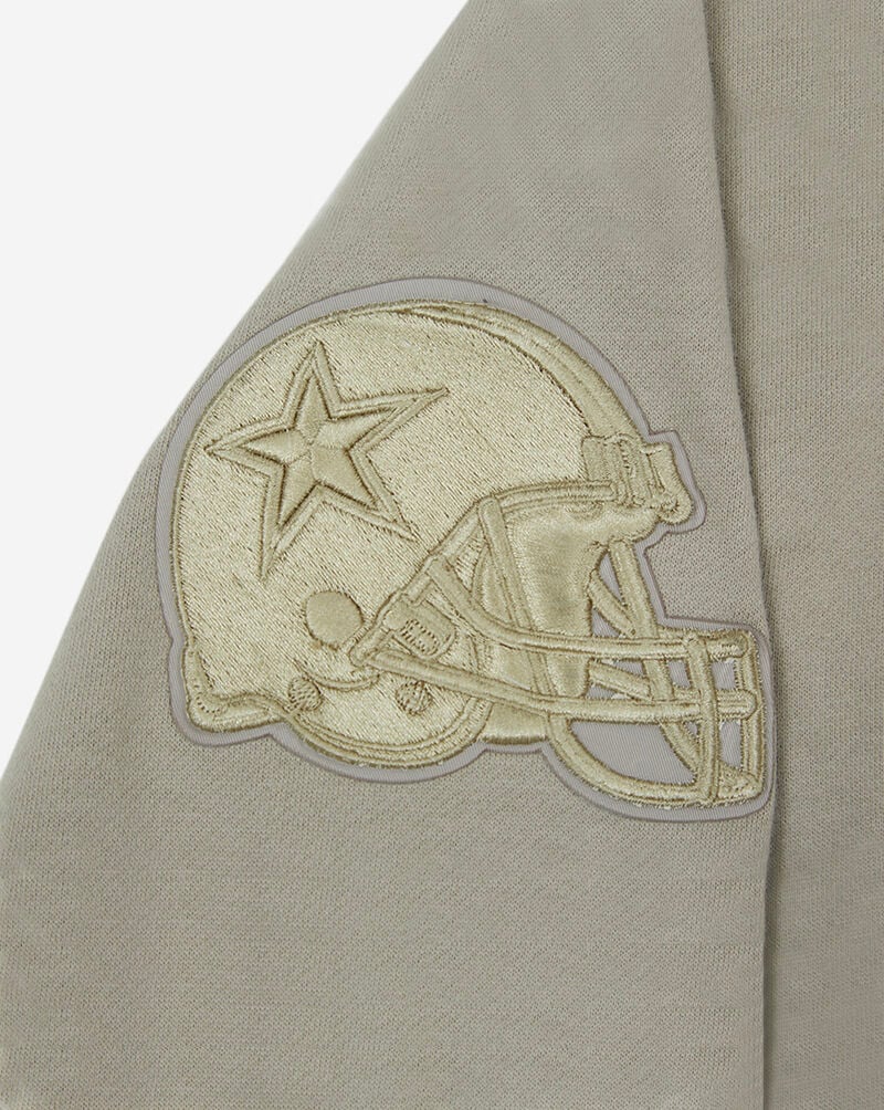 PRO STANDARD Dallas Cowboys Neutral Drop Shoulder Fleece Crewneck FDC544498-TAU Beige 4