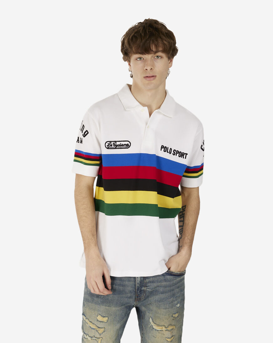 Shop Polo Ralph Lauren Polo Sport Mesh Polo 710934797001-WHT