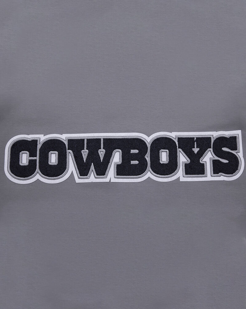 PRO STANDARD Dallas Cowboys Classic Chenille Double Knit Tee FDC1410292-GRY Grey 2