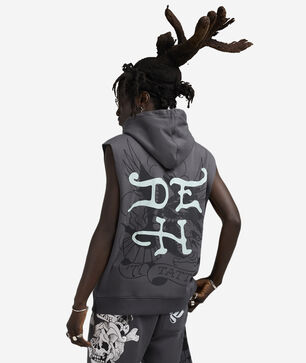 Skull Sleeveless Hoodie