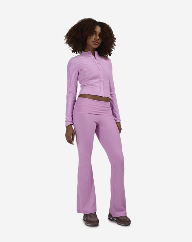 Nike NSW Chill Knit Mid-Rise Tight Ribbed Pants IF0240-503 Pink 4