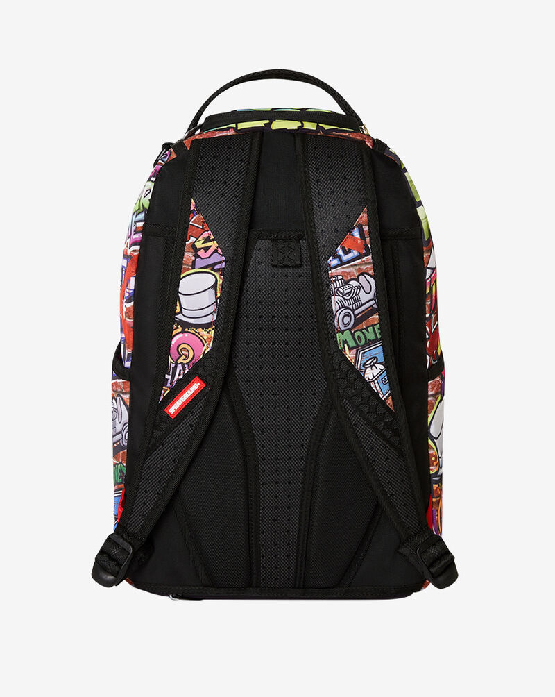 Sprayground Monopoly Man Graffiti DLXR Backpack B7158 Multi 3