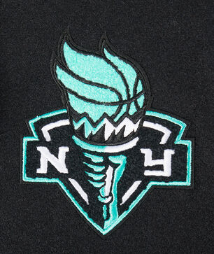 New York Liberty Retro Classic Rib Wool Varsity Jacket