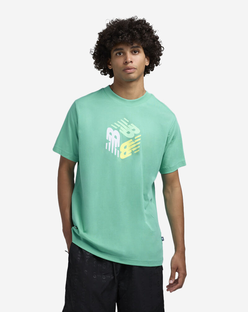 New Balance Box Logo Tee MT41907-AYT Blue 1