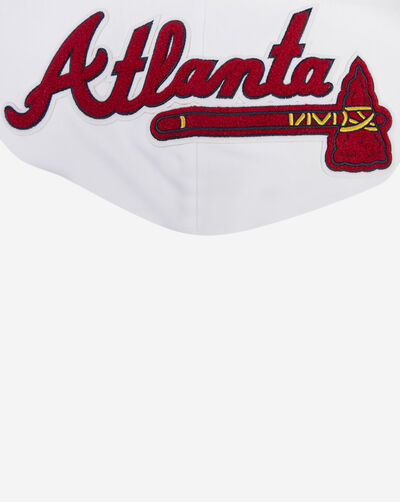 Atlanta Braves Classic Chenille Double Knit Pull Over Hoodie 