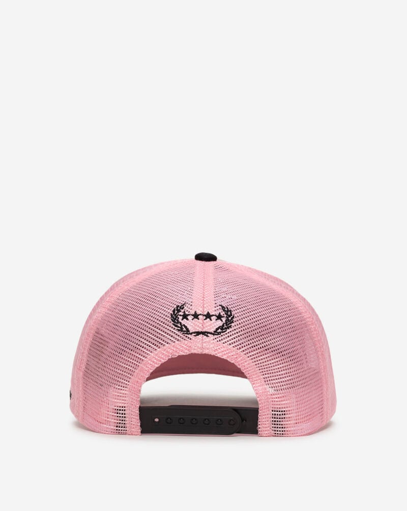 Field Grade Proceed With Caution Twill Mesh Trucker Hat 1005441 Pink 3