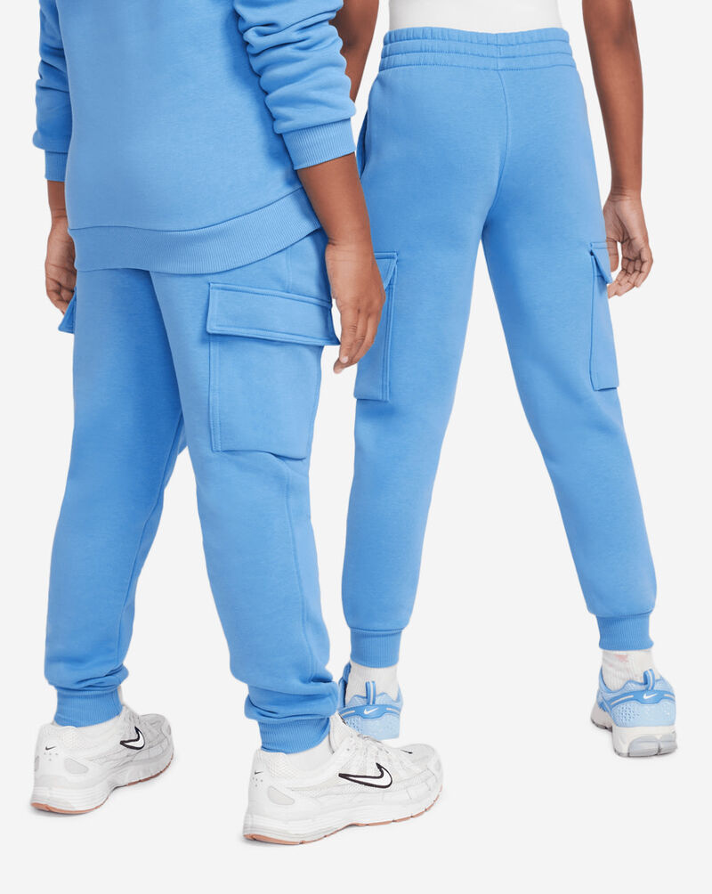 Nike Big Kids' NSW Club Fleece Cargo Joggers FD3012-489 Blue 2