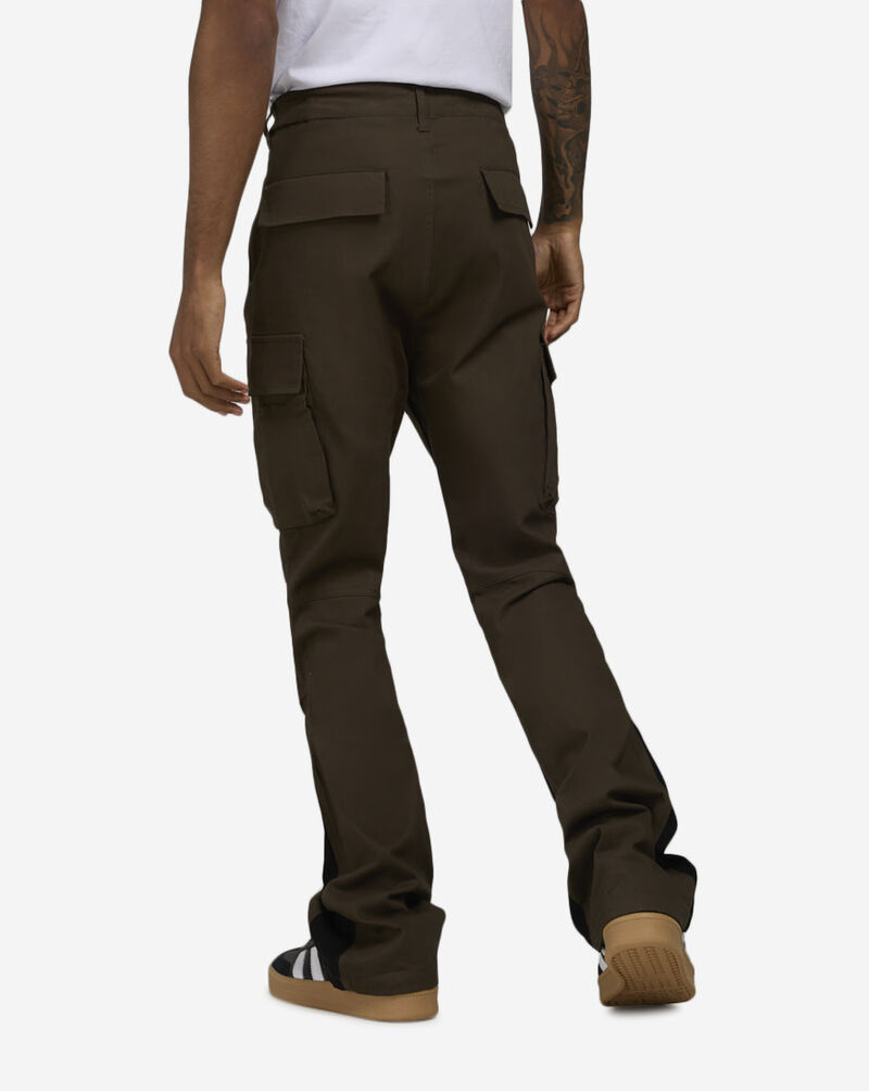 American Stitch Dojo Stacked Flare Pants FW23B425-OLV Green 2