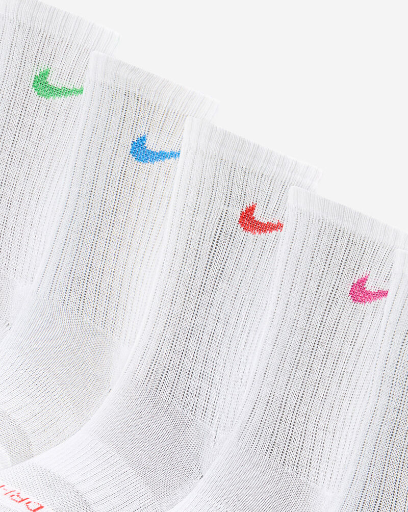 Nike Little Kids' Dri-FIT Performance Basics 6Pk Crew Socks UN0019-F68 White 2