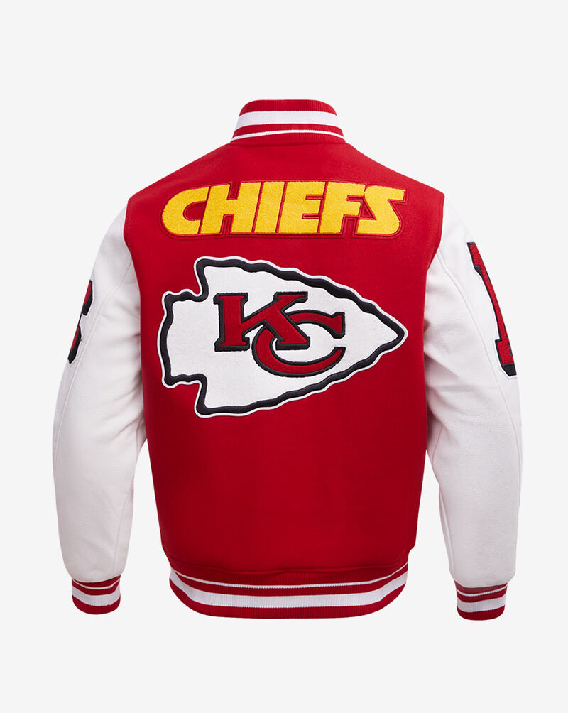 Shop PRO STANDARD Kansas City Chiefs Mash Up Rib Wool Varsity Jacket