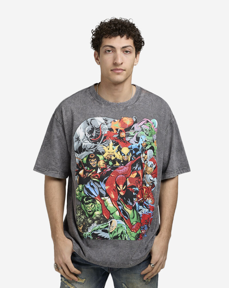 Graphic Tees Marvel Tee 6VSN008-CHA Grey 1