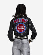 PRO STANDARD Detroit Pistons Denim Sequin Bomber BDPU516715-DBK Black 2