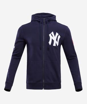 New York Yankees Classic Chenille Double Knit Full-Zip Pull Over Hoodie 
