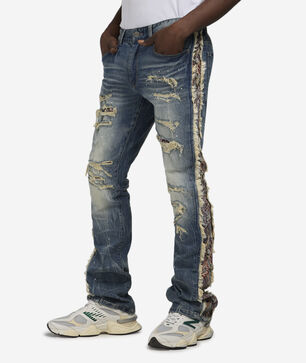 Stacked Tapestry Jean