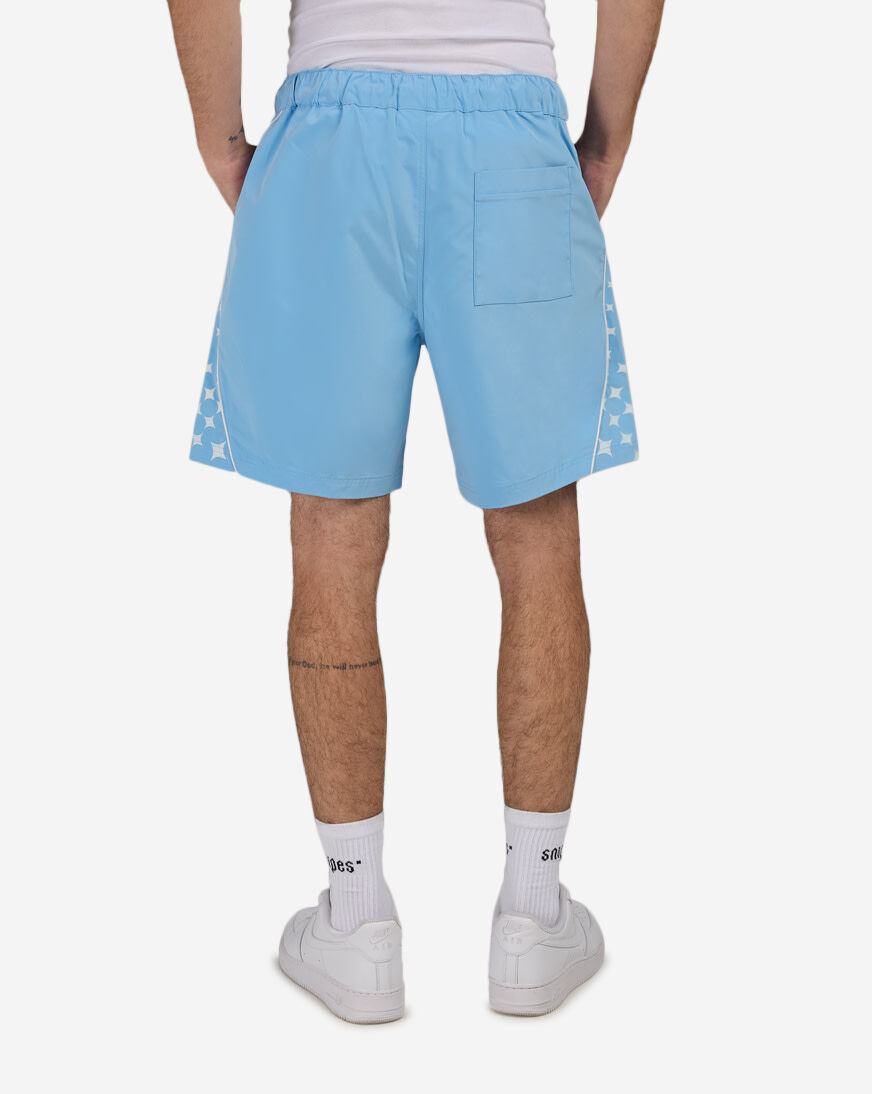 Shop Smoke Rise Republic Windbreaker Shorts WS26S451SN-BLU blue