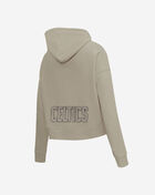 Boston Celtics Neutral Cropped Fleece Pull Over Hoodie