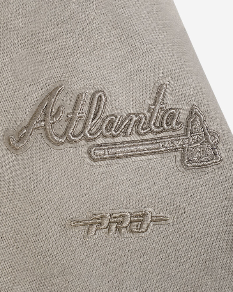 PRO STANDARD Big Boys' Atlanta Braves Neutral Fleece Crewneck LABB5315036-TAU Beige 2