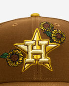 New Era 59Fifty Houston Astros Sunflower Fitted Hat 60949324 Brown 2
