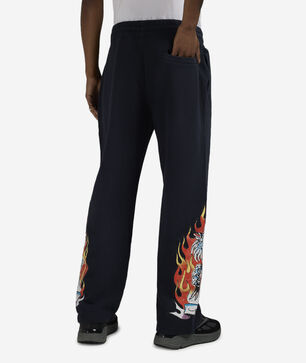 Tiger Flame Fleece Pants