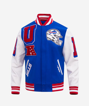 Buffalo Bills Mash Up Rib Wool Varsity Jacket