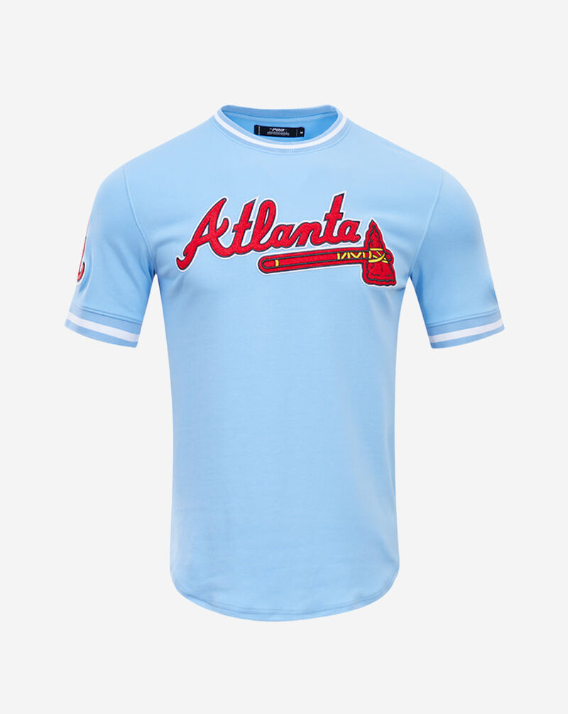 PRO STANDARD Atlanta Braves Classic Chenille Double Knit Tee LAB131921-UNI Blue 1
