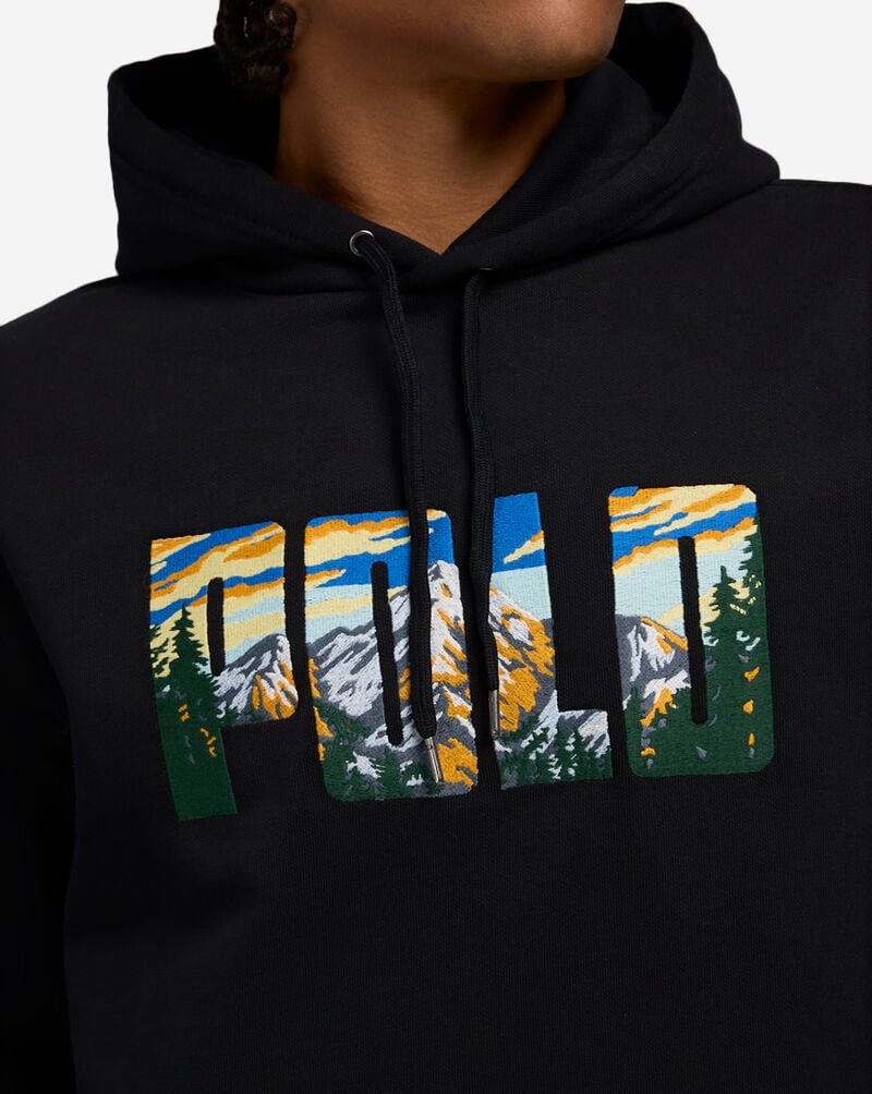 Polo Ralph Lauren Fleece Graphic Polo Hoodie 710952068003-BLK Black 3