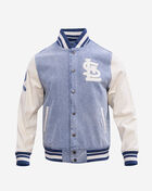 St. Louis Cardinals Varsity Blues Denim Varsity Jacket