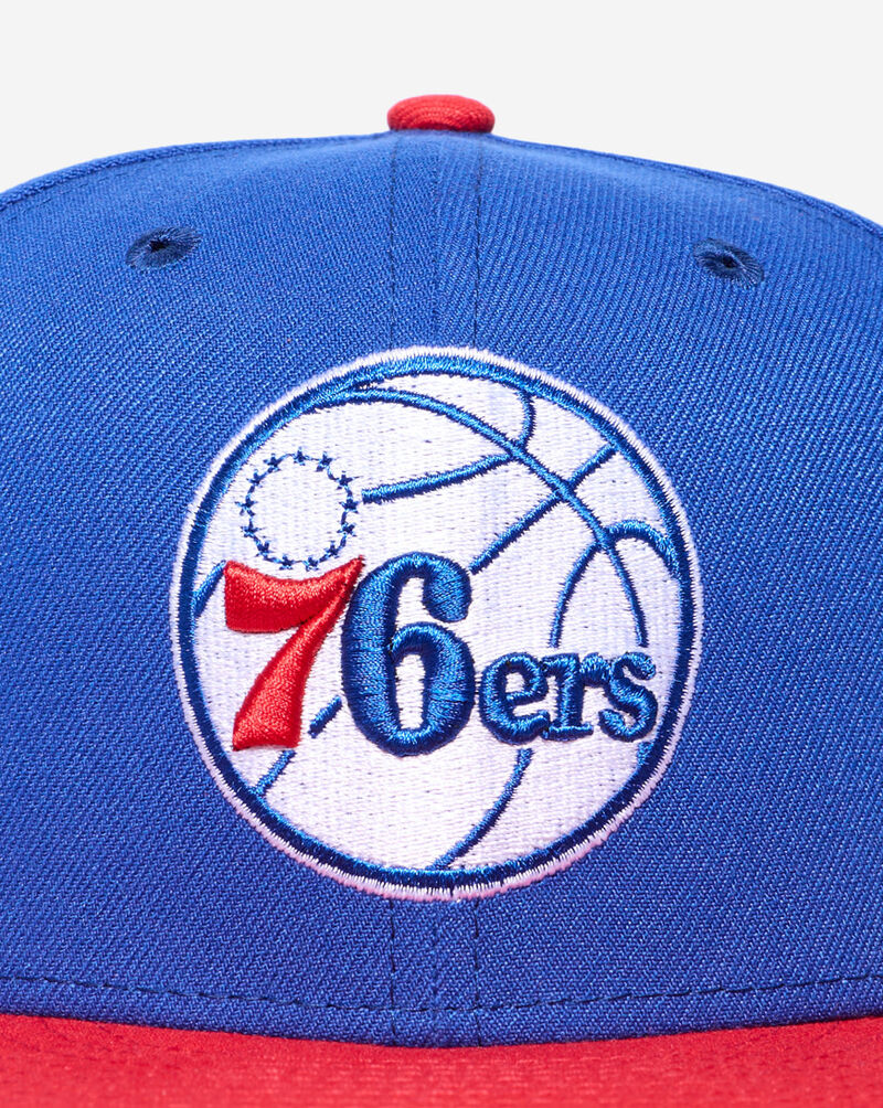 New Era 59Fifty Philadelphia 76ers 2 Tone Fitted Hat 70343610 Blue 2