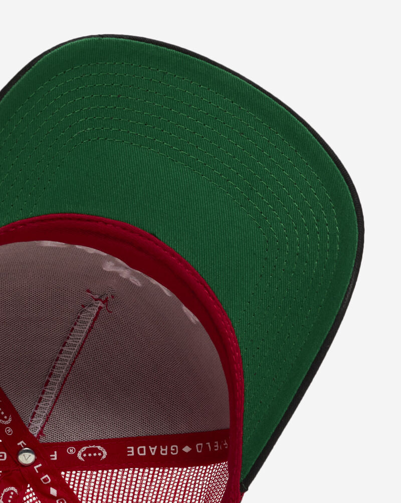 Field Grade No F*cks Given Twill Mesh Back Trucker Hat 1005217 Red 4